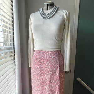 ModCloth Reverie So Often Floral Midi Boho Skirt